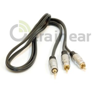 Кабель Pro Audio Premium Metal 3,5mm Stereo Jack to 2 RCA 1m